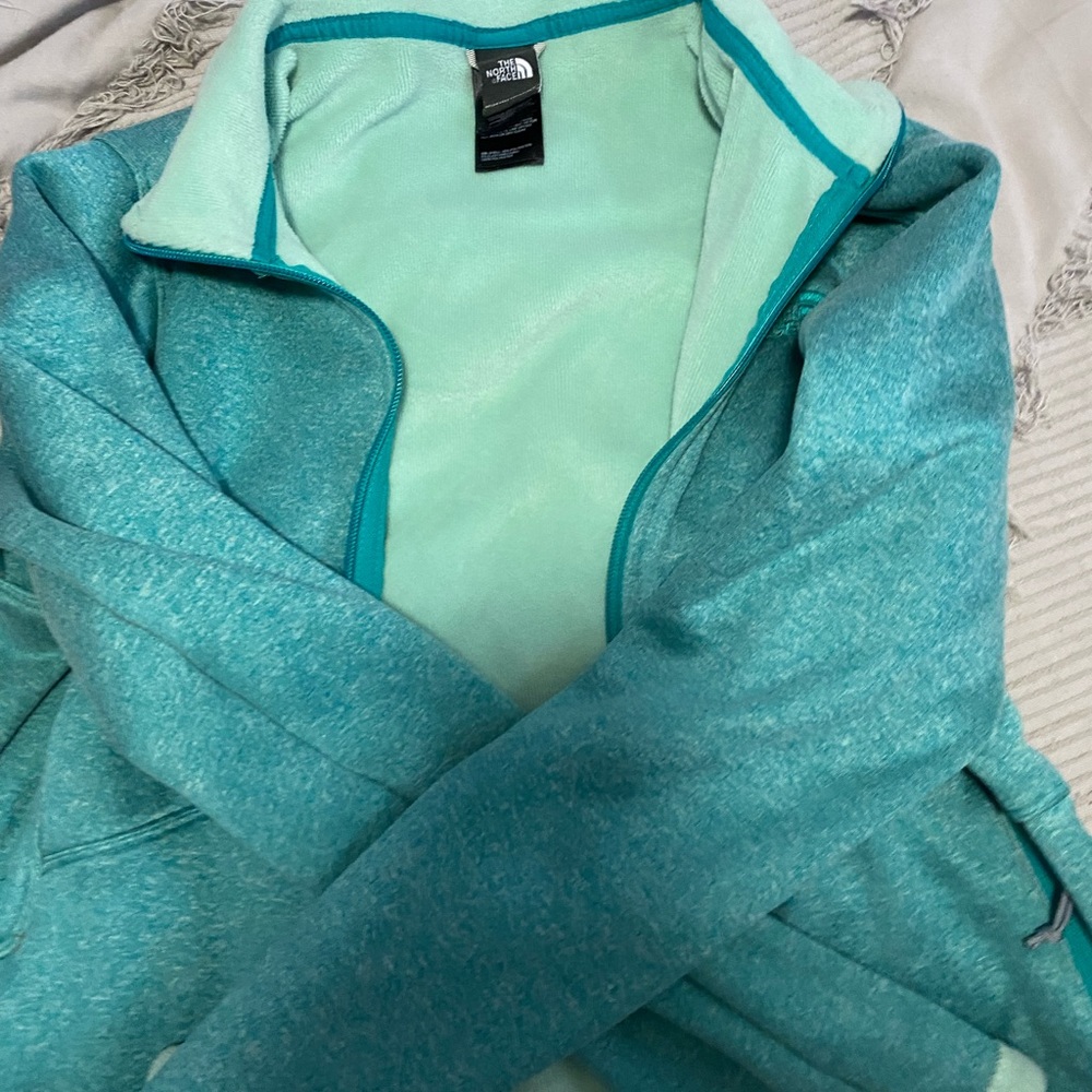 Blue north face jacket